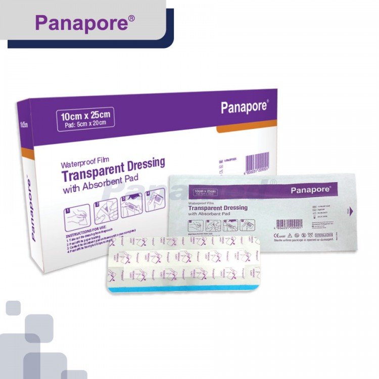Panapore Transparent Dressing w/ Pad 10x25cm sold by 20s